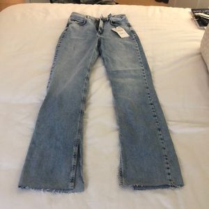 Zara High rise slim flared jeans